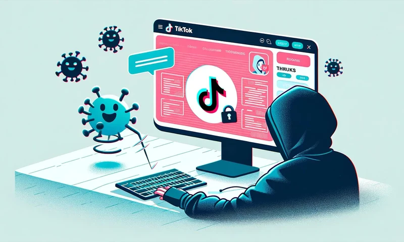Ilustrasi Serangan Cyber TikTok menggunakan teknik Zero Day Exploit (Foto: PARBOABOA/ Defri)