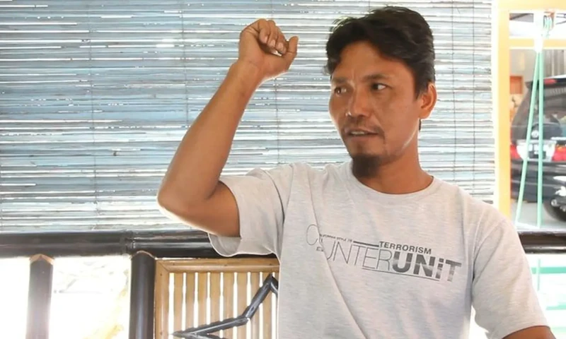 Amaq Sinta korban begal yang jadi tersangka pembunuhan (dok Kompas.com/FITRI R)