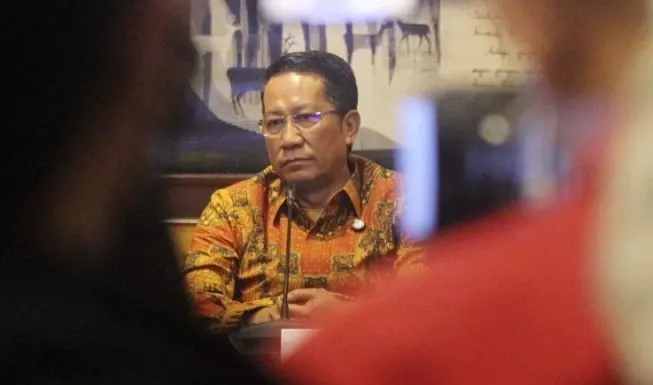 Menteri Hukum Supratman Andi Agtas memberikan keterangan pers terkait pemberlakuan KUHP dan KUHAP, di Gedung Kementerian Hukum, Jakarta, Senin (5/1/2026). (Foto:Dok. Tangkap Layar)
