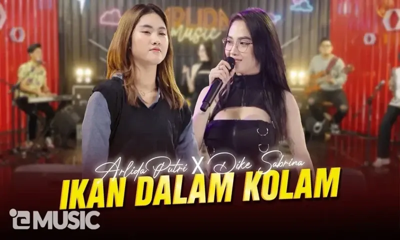 Chord Ikan dalam Kolam Versi Arlida Putri feat Dike Sabrina (Foto: Tangkapan layar YouTube Arlida Putri Official)