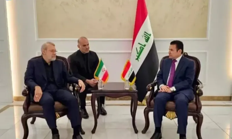 Petinggi dewan keamanan Iran, Ali Larijani, Senin (11/8/2025) melakukan kunjungan ke Irak untuk menandatangani perjanjian keamanan antara kedua negara. (Foto: Dok. IRNA)