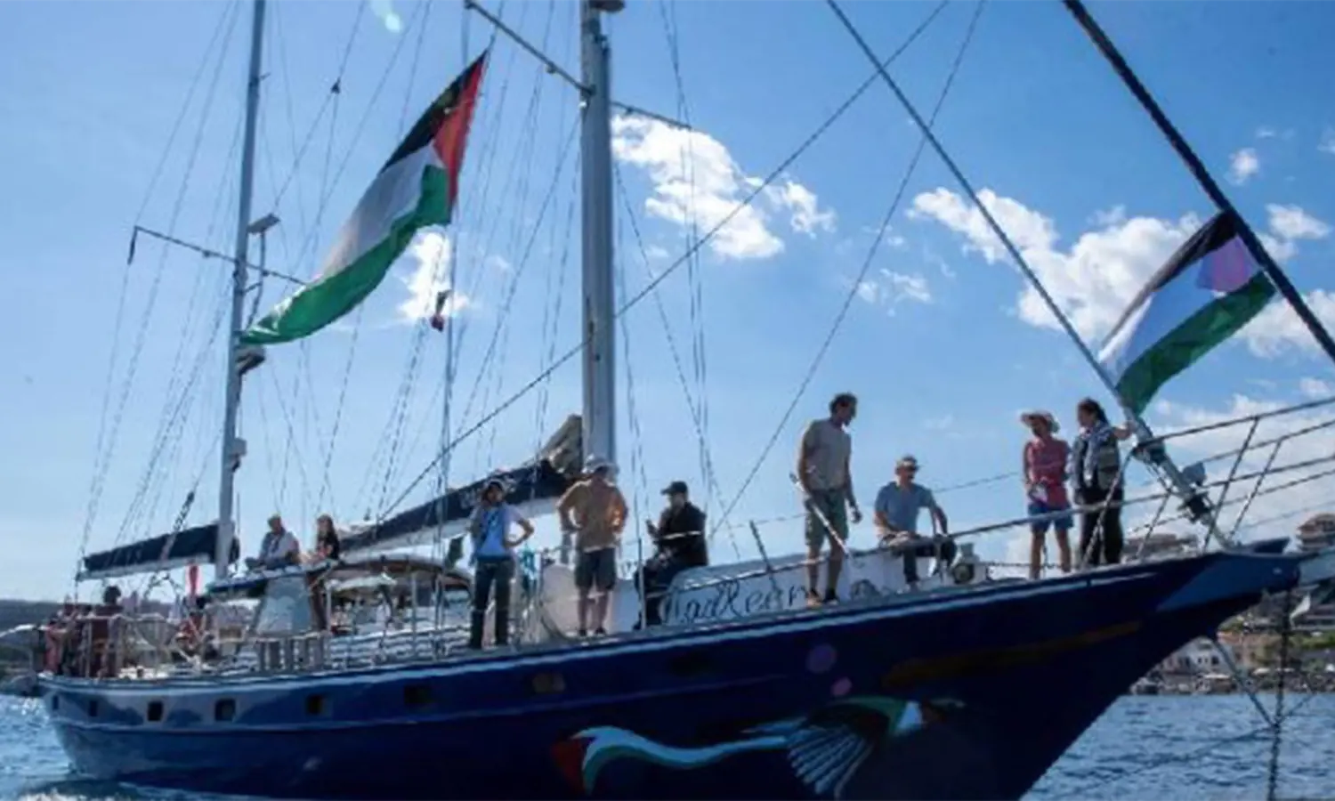 Kapal Madleen yang dioperasikan oleh Freedom Flotilla Coalition, sebelum berangkat ke Gaza, di Catania, Italia, 1 Juni 2025. (Foto: Dok. FFC)
