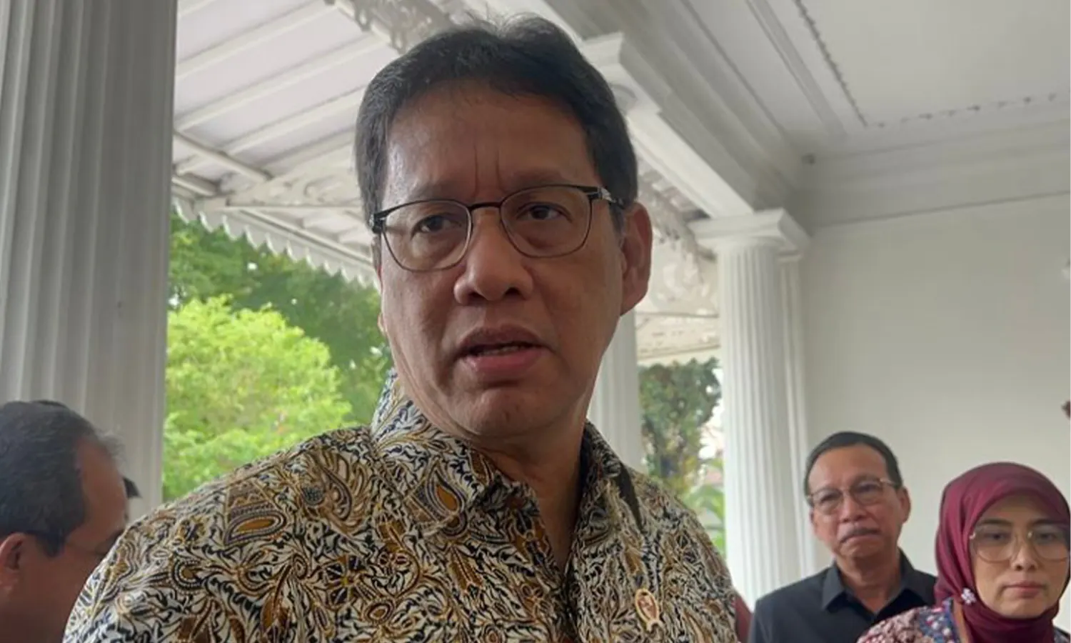 Menteri Keuangan RI, Purbaya Yudhi Sadewa, menemui Gubernur DKI Jakarta Pramono Anung di Balai Kota Jakarta pada Selasa (7/10/2025). (Dok. Kompas)