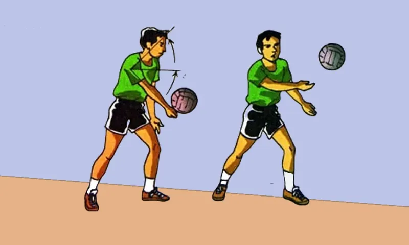 Service Voli Cara Melakukan Servis Bawah Dalam Permainan Bola Voli