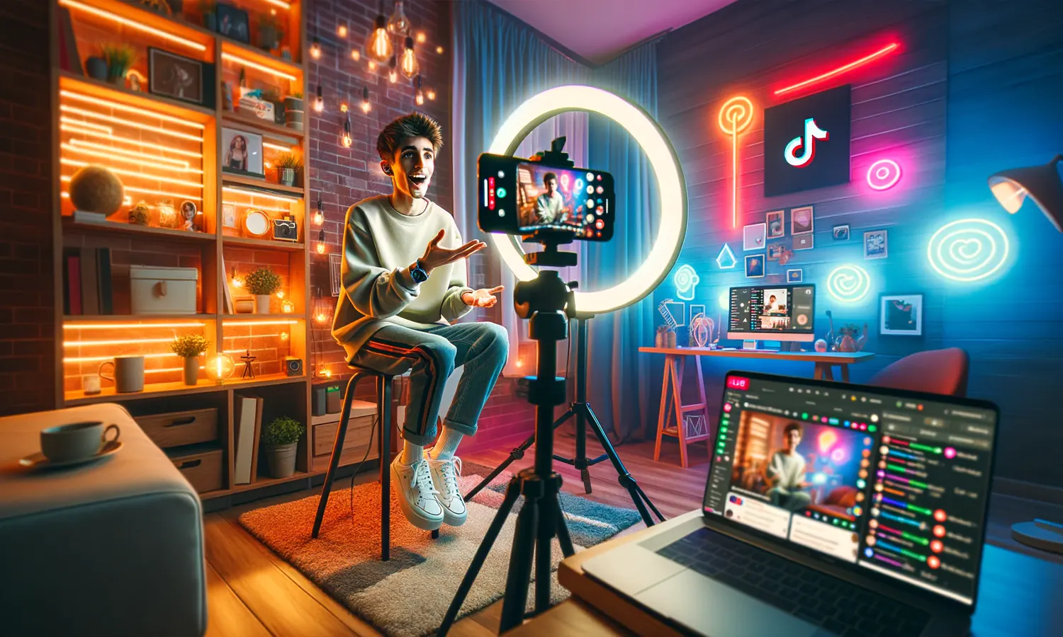 Ilustrasi cara mendapatkan penghasilan tambahan di TikTok (Foto: PARBOABOA)