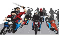Aksi Tujuh Remaja Bermotor Membawa Celurit Panjang Di Bekasi