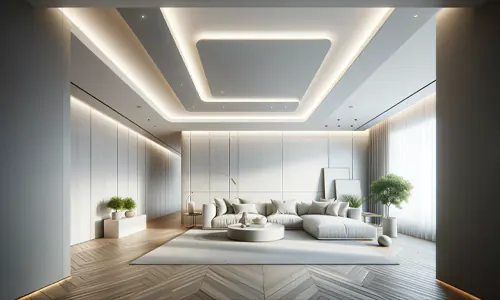 10 Inspirasi Desain Plafon Ruang Tamu Minimalis dan Elegan Terbaru 2024