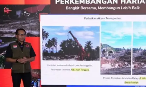 BNPB Mulai Cairkan Dana Tunggu Hunian bagi Korban Bencana di Sumatera