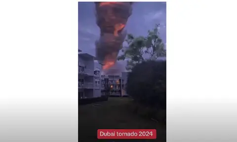 Video Tornado dari Dubai Dipastikan Hoax